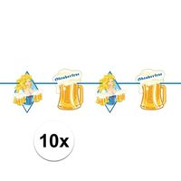 10x Beierse/Bayern print slinger met bier 10 meter feestversiering   - - thumbnail