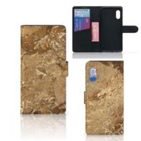 Samsung Xcover Pro | Bookcase | Marmer Creme