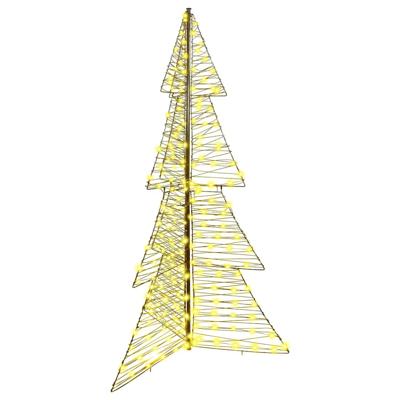 Kerstboom met 240 LED Warmwit 180 cm Rattan
