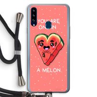 One In A Melon: Samsung Galaxy A20s Transparant Hoesje met koord One In A Melon: Samsung Galaxy A20s Transparant Hoesje met koord
