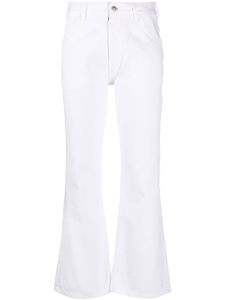 Maison Margiela pantalon court à coupe évasée - Blanc