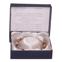 Halfedelstenen Armband in Geschenkdoos Honing-Jade Halfedelstenen Armband in Geschenkdoos Honing-Jade