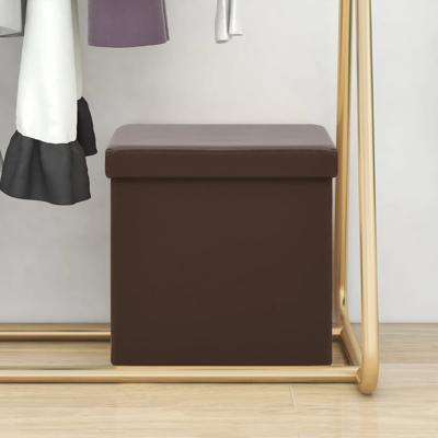 Opbergkruk inklapbaar PVC bruin