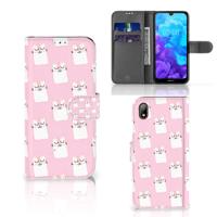 Huawei Y5 (2019) | Telefoonhoesje | Met pasjeshouder | Sleeping Cats