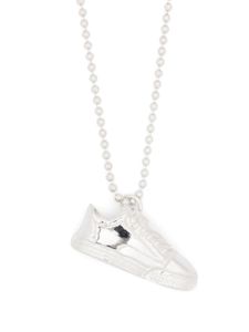 Maison MIHARA YASUHIRO collier Sneaker en maille boule - Argent