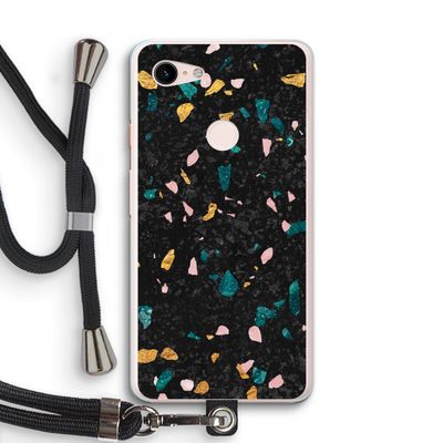 Terrazzo N°10: Pixel 3 XL Transparant Hoesje met koord