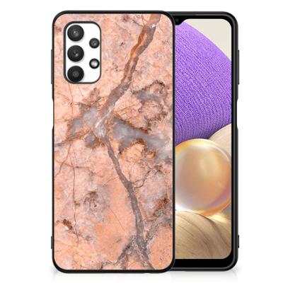 Samsung Galaxy A32 5G Marmeren Print Telefoonhoesje Marmer Oranje