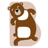 Small Foot - houten dieren kinderletter - b