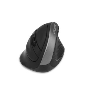 Dicota RELAX Ergonomische muis Draadloos Optisch Zwart 5 Toetsen 800 dpi, 1200 dpi, 1600 dpi Ergonomisch