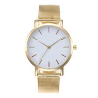 2 stk vrouwen pols horloge luxe dames Watch(Gold)