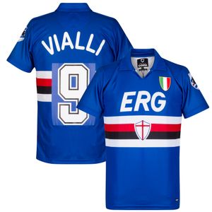 Sampdoria Retro Shirt 1991-1992 + Vialli 9