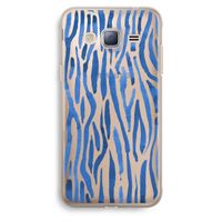Blauwe nerven: Samsung Galaxy J3 (2016) Transparant Hoesje
