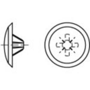 TOOLCRAFT Afdekkappen Kunststof TO-5454930 1000 stuk(s)
