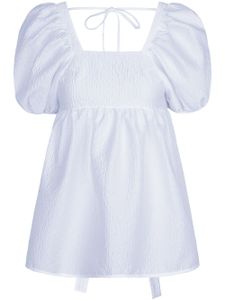 Cecilie Bahnsen blouse Alma à effet matelassé - Blanc