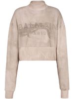 Balmain sweat crop à logo imprimé - Tons neutres Balmain sweat crop à logo imprimé - Tons neutres