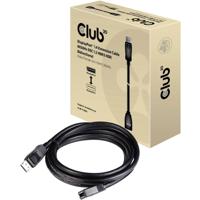 club3D CAC-1023 DisplayPort-kabel DisplayPort Verlengkabel DisplayPort-stekker, DisplayPort-bus 3.00 m Zwart