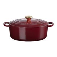 Le Creuset Signature Ovale Braad/Stoofpan 29 cm - Garnet