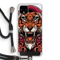 Tiger and Rattlesnakes: Pixel 4 XL Transparant Hoesje met koord