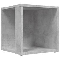 vidaXL Bijzettafel 33x33x34,5 cm bewerkt hout betongrijs