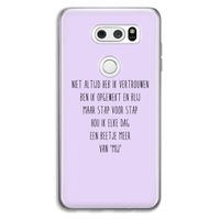 Zelfvertrouwen: LG V30 Transparant Hoesje