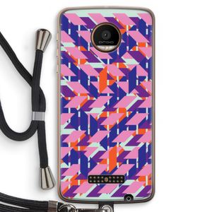 Skew Blush 3: Motorola Moto Z Force Transparant Hoesje met koord