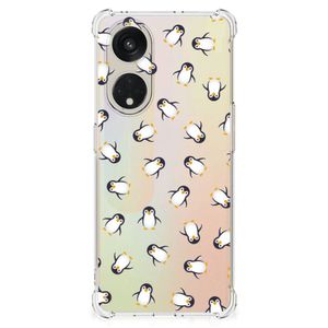 Doorzichtige Silicone Hoesje voor OPPO A98 Pinguïn