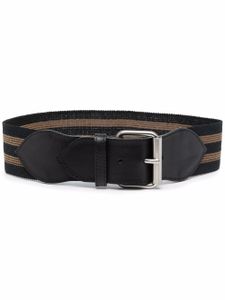 Philosophy Di Lorenzo Serafini ceinture rayée à boucles - Noir