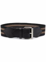 Philosophy Di Lorenzo Serafini ceinture rayée à boucles - Noir