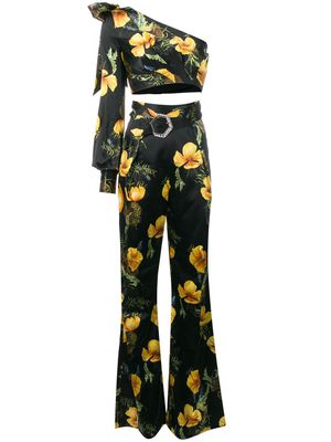 Philipp Plein ensemble top-pantalon In Flowers - Noir