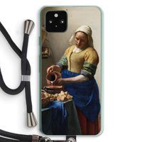 The Milkmaid: Pixel 5a 5G Transparant Hoesje met koord