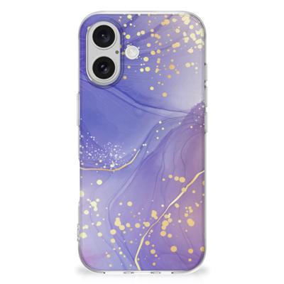 Smartphone hoesje voor iPhone 16 plus Watercolor Paars Smartphone hoesje voor iPhone 16 plus Watercolor Paars