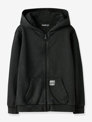 Sweater met rits NKMSVEN jongen NAME IT zwart