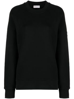 Moncler sweat à logo imprimé - Noir