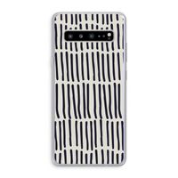 Moroccan stripes: Samsung Galaxy S10 5G Transparant Hoesje