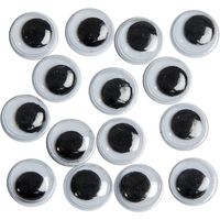 160x Wiebel oogjes/googly eyes 8 mm - thumbnail