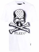 Philipp Plein t-shirt à imprimé tête de mort - Blanc - thumbnail