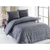 Beddengoedset - 1 dekbedovertrek 220 x 240 cm + 2 kussenslopen 60 x 60 cm - 65% katoen, 35% polyester - Grijs