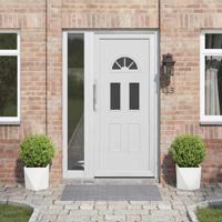 Plantenbak 2 pcs Wit 30 x 30 x 30 cm Staal