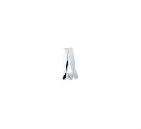 TFT Hanger Zilver gerhodineerd zirkonia Poli/mat 13 x 6,5 mm