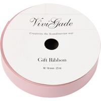 Creativ Company Cadeaulint, b: 18 mm, matt, lichtrood, 25 m/ 1 rol