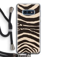 Arizona Zebra: Samsung Galaxy S10e Transparant Hoesje met koord
