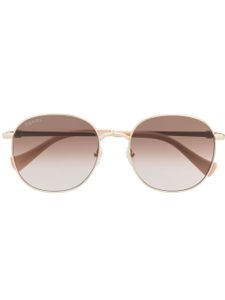 Gucci Eyewear lunettes de soleil teintées à monture carrée - Or