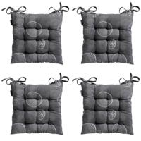 Toscane Zitkussen Circle grijs 46 cm x 46 cm (4 stuks) Madison - Madison