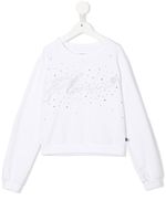 Philipp Plein Junior t-shirt à logo brodé - Blanc - thumbnail