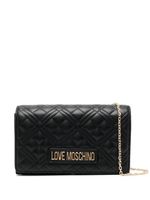 Love Moschino sac à bandoulière à fini matelassé - Noir - thumbnail