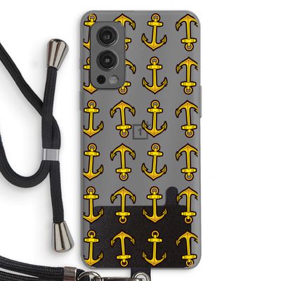 Musketon Anchor: OnePlus Nord 2 5G Transparant Hoesje met koord
