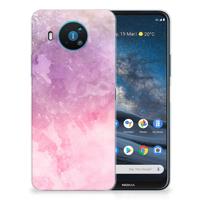 Smartphone hoesje Nokia 8.3 Pink Purple Paint