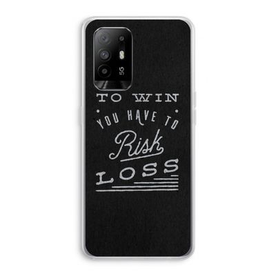 Risk loss: Oppo A95 5G Transparant Hoesje