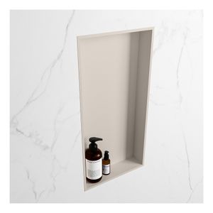 Wandnis Solid Surface Easy | In- en opbouw | 30x60x8 cm | 1 vak | Linen