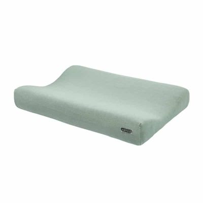 Meyco aankleedkussenhoes gebreid knit basic stone green Maat